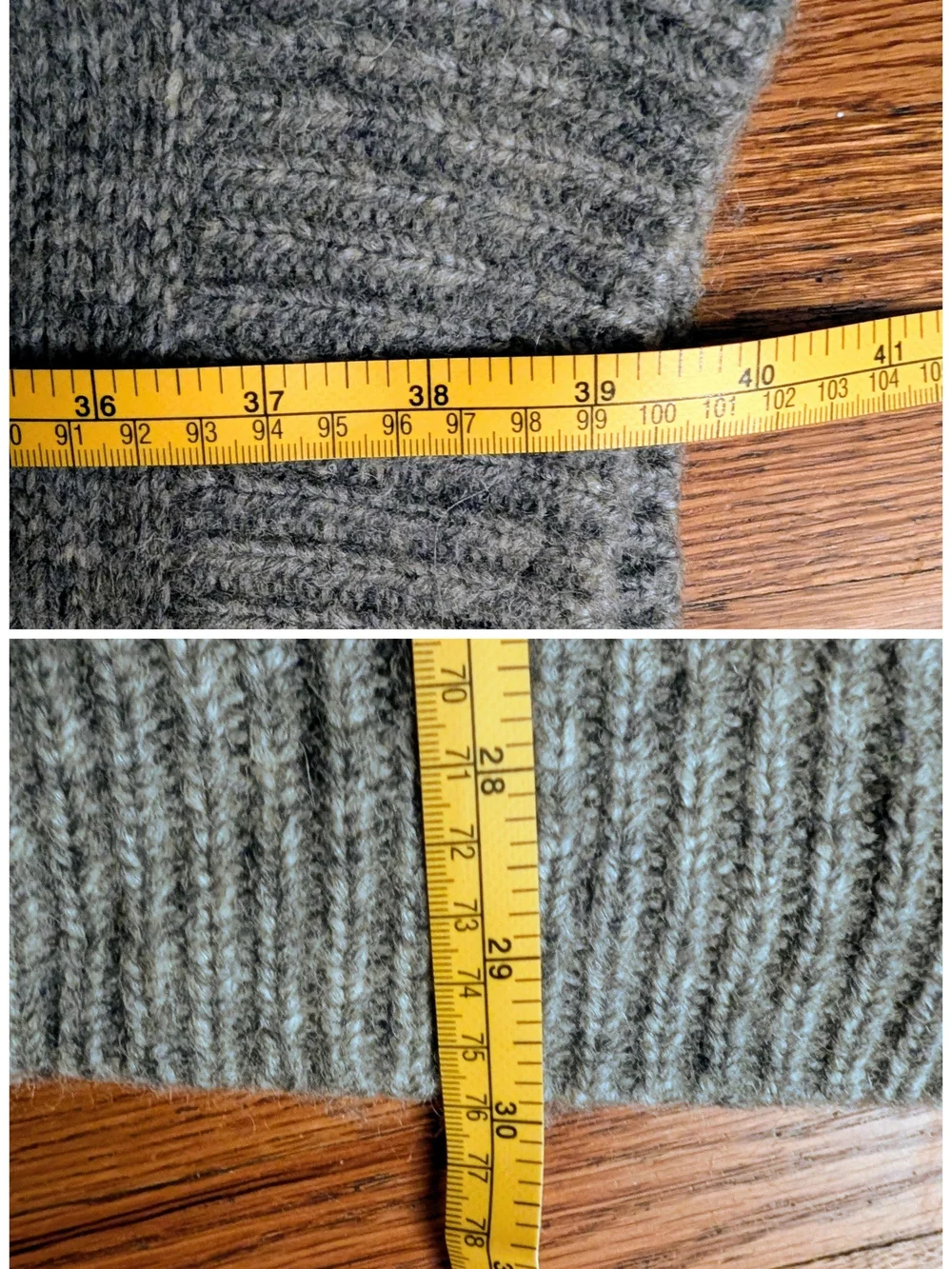 EUC J.Crew Re-Imagined Merino Wool Alpaca Blend Knit Poncho Grey M/L Style BA411